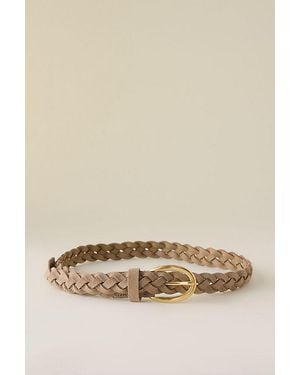 By Anthropologie Woven Suede Belt - Natural