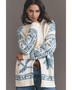 Pilcro Folded Collar Cardigan - Grey