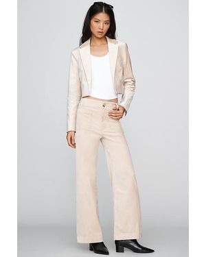 Maeve The Colette Full-Length Velvet Trousers By - Natural