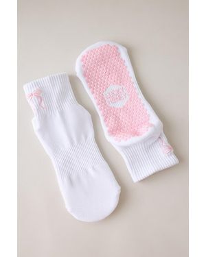 Lucky Honey Icon Grip Socks - Pink