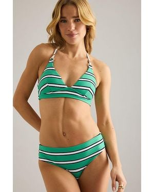 Sea Level Voyage Halter Bikini Top - Green
