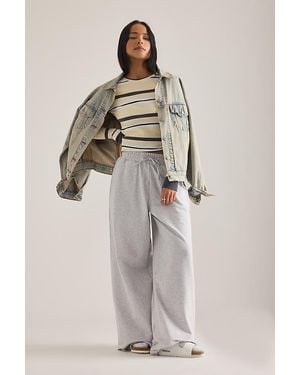 4th & Reckless Josie Wide-Leg Joggers - Natural
