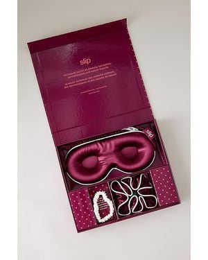 Slip Beauty Sleepover Mask & Scrunchie Gift Set - Red