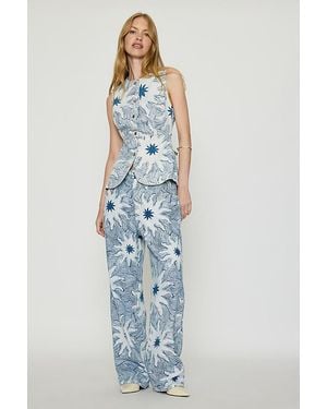 Never Fully Dressed Soleil Straight-Leg Jeans - Blue