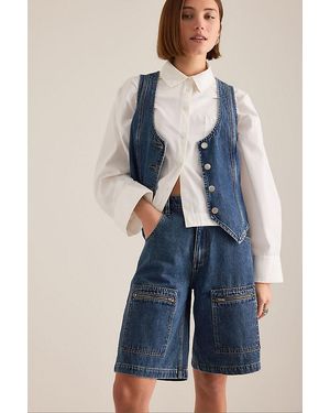 seventy + mochi Alex Phoenix Denim Shorts - Blue