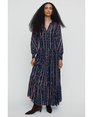 By Anthropologie Tiered Maxi Dress - Blue