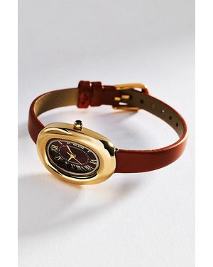By Anthropologie Murphy Puffy Oval Watch - Brown