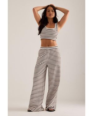 4th & Reckless Liorra Stripe Wide-Leg Trousers - Multicolour
