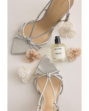 Maeve Pointed Toe Strappy Heels - Natural