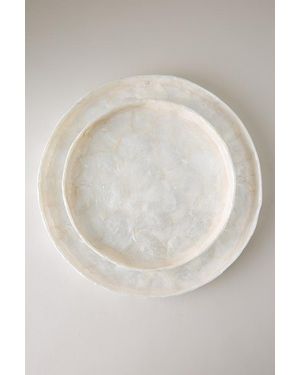 Anthropologie Capiz Shell Tray - White