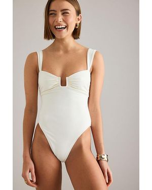 Away That Day Cannes One-Piece Swimsuit - White