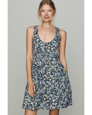 By Anthropologie Printed Mini Dress - Blue