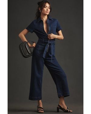 Maeve The Colette Weekend Denim Jumpsuit By - Black