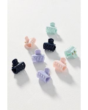 Kitsch Garden Bouquet Mini Cloud Claw Clips, Set Of 8 - White