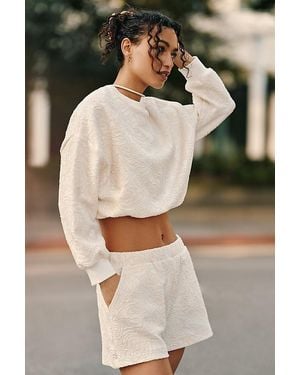 Daily Practice Textured Bubble Sweatshirt - White