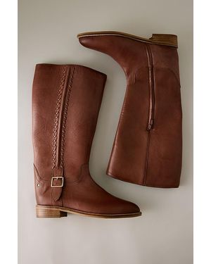 Bronx Leni-Jo Buckle Leather Boots - Brown