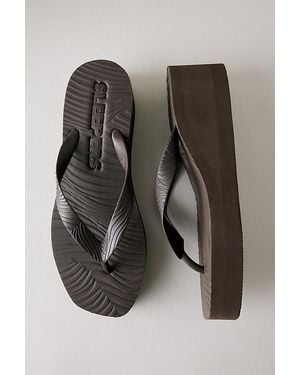 Sleeper Tapered Platform Flip Flops - Brown