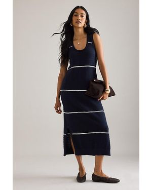 Varley Scott Scoop-Neck Midi Dress - Blue