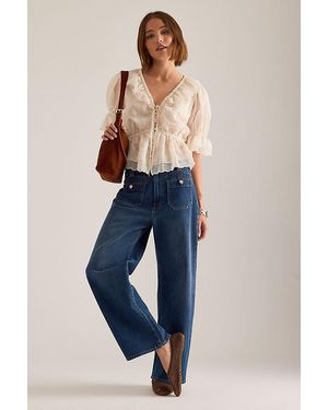 PAIGE Ariella High-Rise Barrel Jeans - Blue