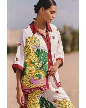 Celandine Linen Buttondown Shirt - Multicolour
