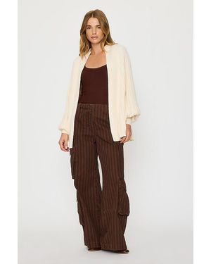 Mare Mare Ribbed Knit Shawl - Natural