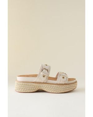 Kelsi Dagger Brooklyn Penny Platform Sandals - Natural
