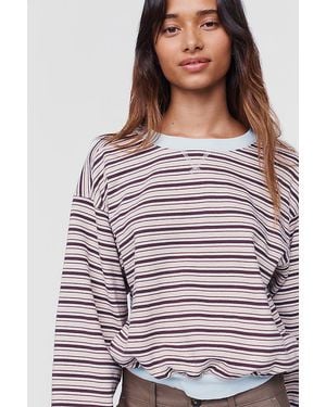 Pilcro The Niki Bubble Sweatshirt By - Grey