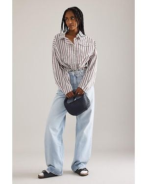 Dr. Denim Donna Coated Straight-Leg Jeans - Blue