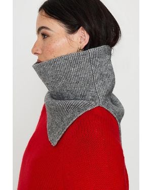 Anthropologie Ribbed Neck Snood - Red
