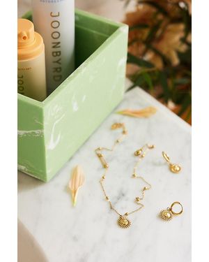By Anthropologie Water-Resistant Sun Pendant Necklace - Brown