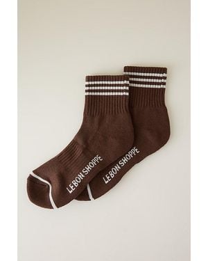LE BON SHOPPE Girlfriend Socks - Brown