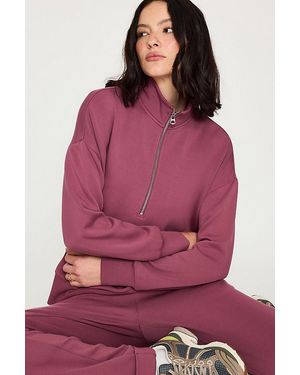 Varley Mavis Mock-Neck Sweatshirt - Red