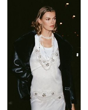 By Anthropologie Tie-Strap Crystal Tank Top - Black