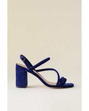 By Anthropologie Asymmetrical Strappy Heels - Black