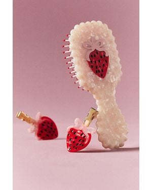 By Anthropologie Berry Cute Crease-Free Hair Clips, Set Of 2 - Pink