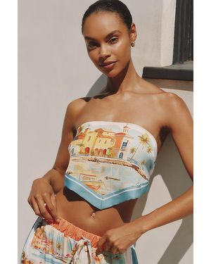 Celandine Scarf Strapless Top - Multicolour