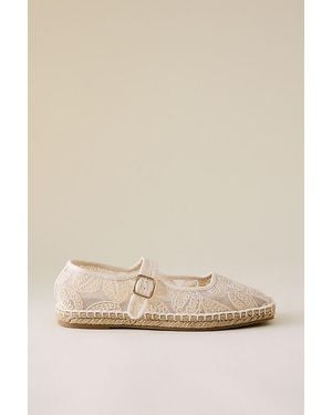 Matisse Meg Espadrille Mary Jane Flats - Natural