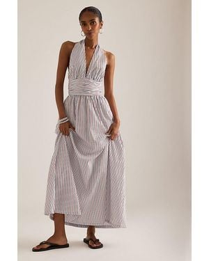 Faithfull the Brand Lido Halter Maxi Dress - Brown