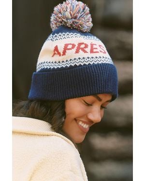 Anthropologie Après Ski Beanie - Blue