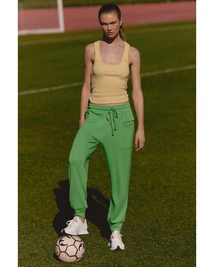 Daily Practice Cotton Knit Tank Top - Green