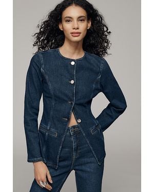 ALIGNE Daphne Organic Cotton Denim Blazer - Blue