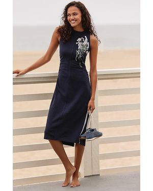 Daily Practice Sports Start Sleeveless Midi Dress - Black