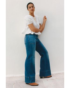 Pilcro The Rylan Relaxed High-Rise Flare Jeans By - Black
