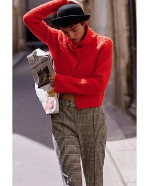 Maeve Stirrup Trousers - Red