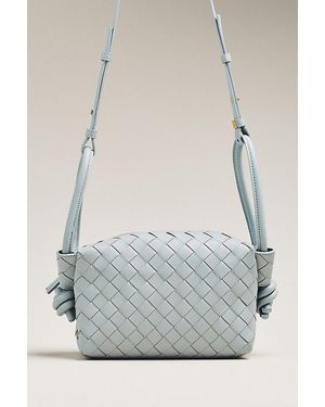 By Anthropologie Loop-Strap Woven Crossbody Bag - Brown