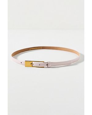 Maeve Skinny Square Buckle Belt - Purple