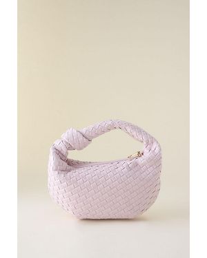 Melie Bianco Larissa Woven Faux-Leather Shoulder Bag - Brown