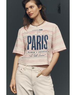 Maeve Cory Short-Sleeve Graphic T-Shirt - Pink
