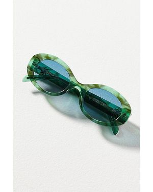 I-SEA X Celandine Oval Sunglasses - Brown