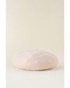 By Anthropologie Wool Beret - Natural